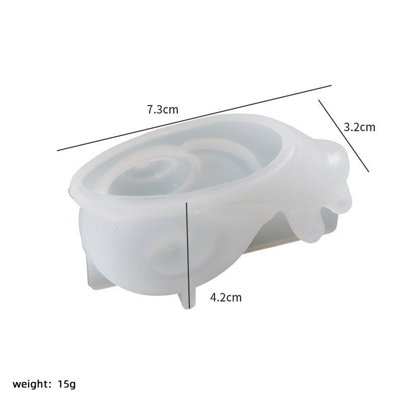 KTX-168019 Easter-Themed Silicone Molds for Small Animal Ornaments – Frog, Lizard, and Snail