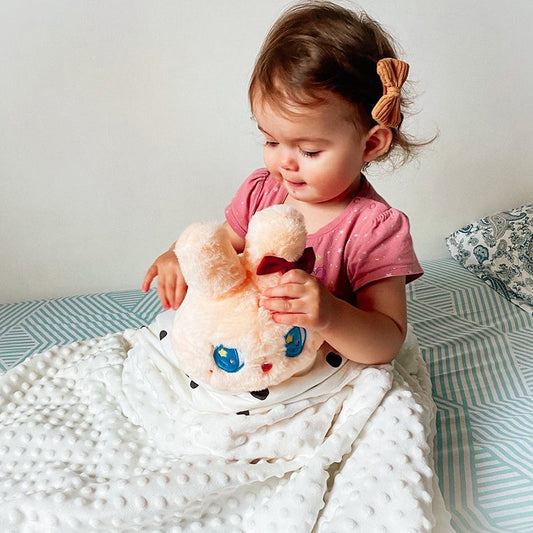 KTX-169555 Double Cover Blanket for Children - Lightweight Cool Quilt for All Seasons, Soft Polar Fleece, Available in Multiple Colors (75x100cm)