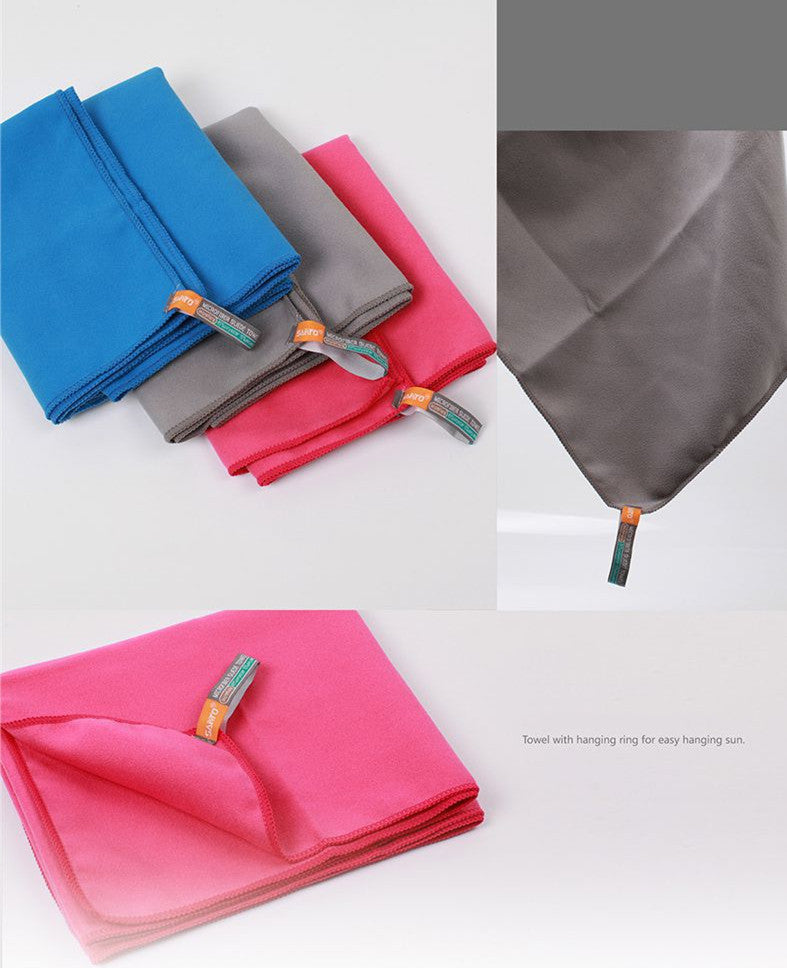 KTX-169811 Quick-Drying Microfiber Towel for Outdoor Activities, 31x75cm, Highly Absorbent with Hanging Ring