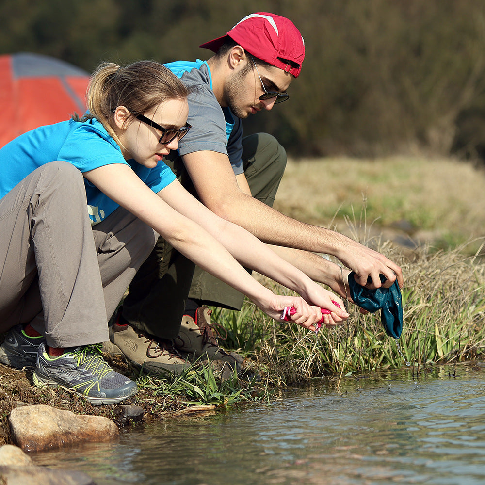 KTX-169811 Quick-Drying Microfiber Towel for Outdoor Activities, 31x75cm, Highly Absorbent with Hanging Ring