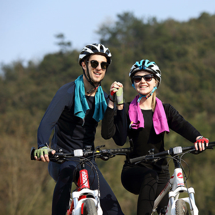 KTX-169811 Quick-Drying Microfiber Towel for Outdoor Activities, 31x75cm, Highly Absorbent with Hanging Ring