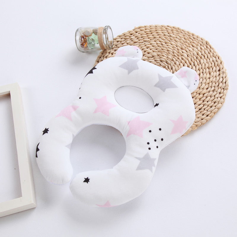 KTX-170067 Baby Shape Pillow - Cotton Core with Diamond Fleece Front and Breathable 3D Mesh Back, 31cm x 25cm