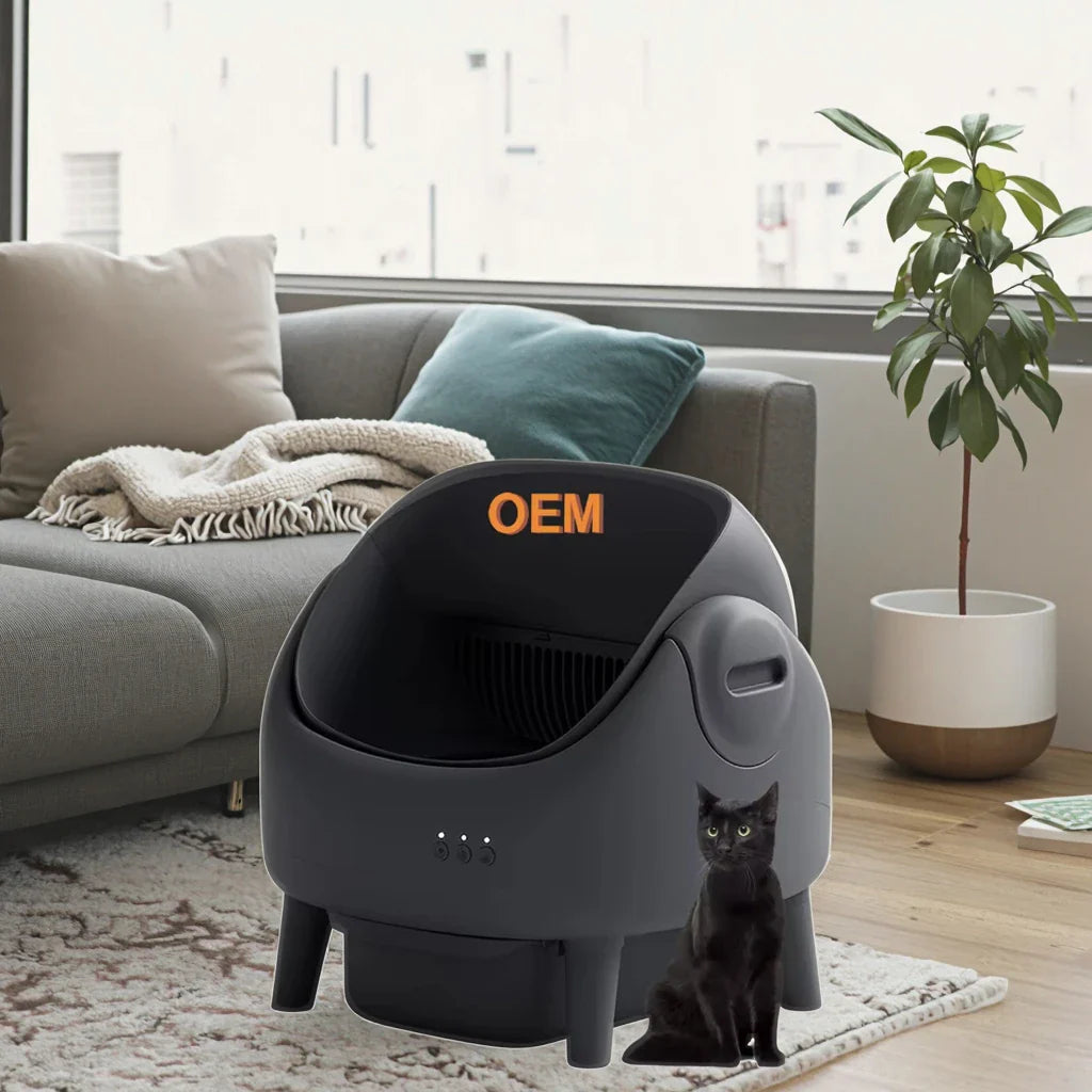 KTX-170835 Extra Large Automatic Cat Litter Box with Easy Clean Features and Remote Control