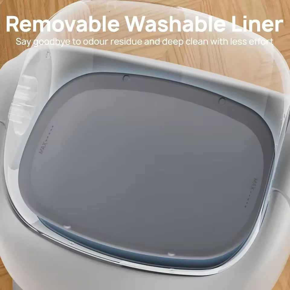 KTX-170835 Extra Large Automatic Cat Litter Box with Easy Clean Features and Remote Control