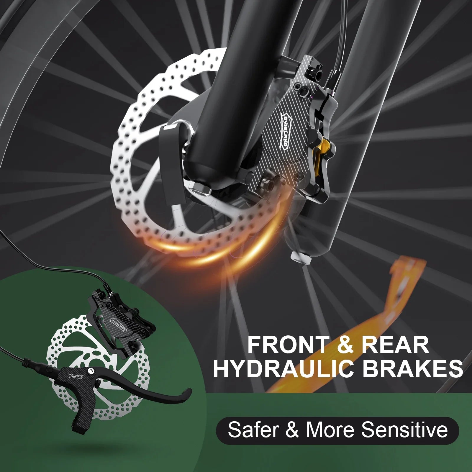 KTX-171091 1000W Fat Tire Electric Bike with 26-Inch Wheels, 7-Speed Gears, and Hydraulic Disc Brakes