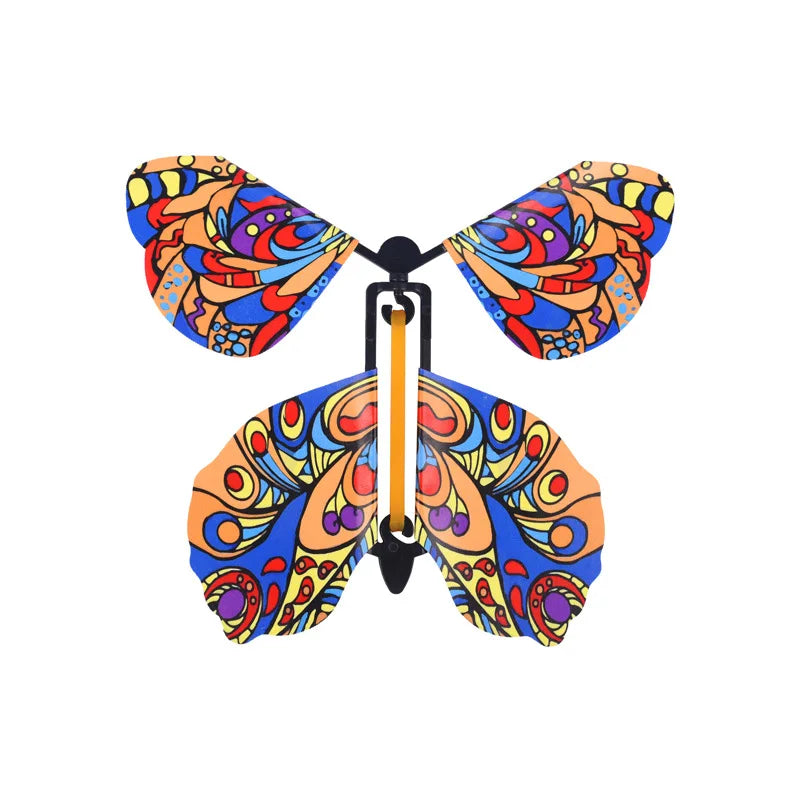 KTX-171219 Magic Flying Butterfly Toy – Rubber Band Powered Fun for Kids Ages 2 and Up