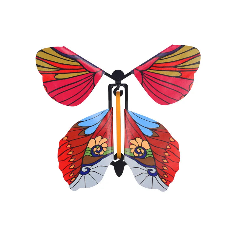 KTX-171219 Magic Flying Butterfly Toy – Rubber Band Powered Fun for Kids Ages 2 and Up