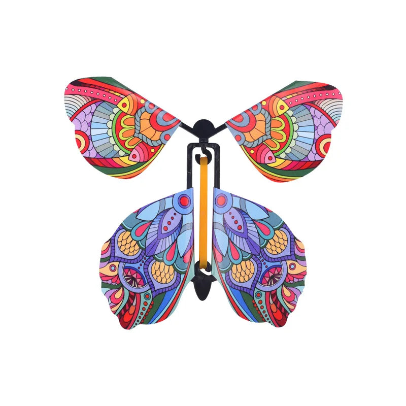 KTX-171219 Magic Flying Butterfly Toy – Rubber Band Powered Fun for Kids Ages 2 and Up