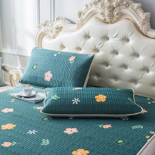 KTX-171859 Latex Summer Mat Set - 3 Folding Pieces (90x120cm, 120x200cm, 150x200cm, 180x200cm) with Pillow Cases