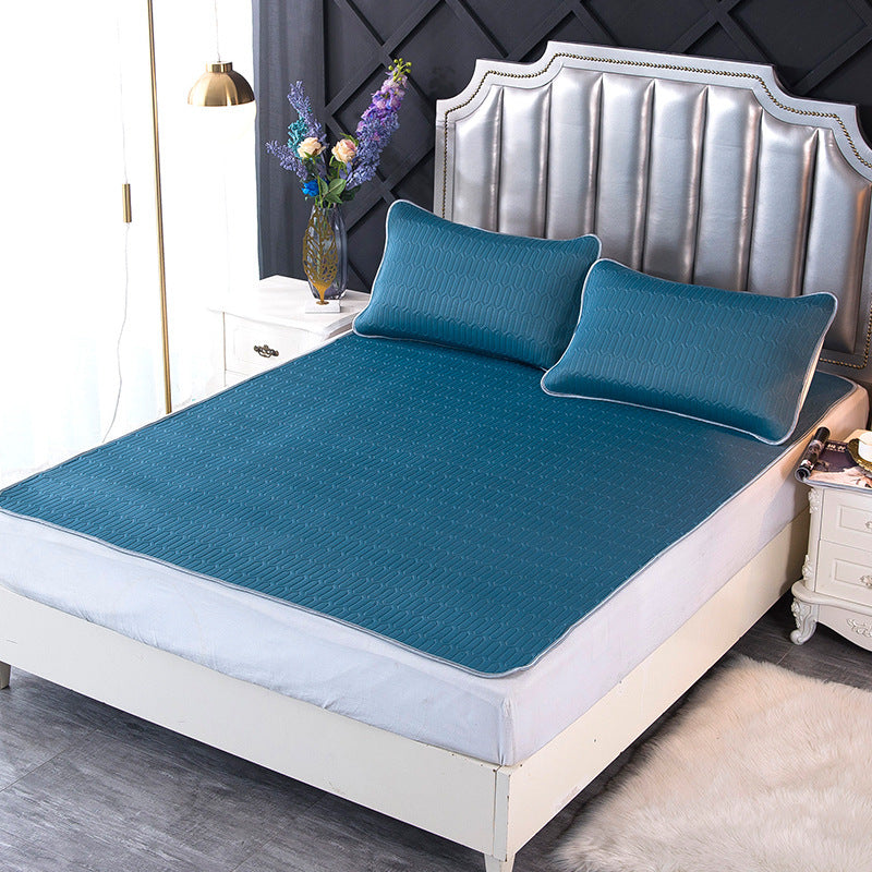 KTX-171859 Latex Summer Mat Set - 3 Folding Pieces (90x120cm, 120x200cm, 150x200cm, 180x200cm) with Pillow Cases