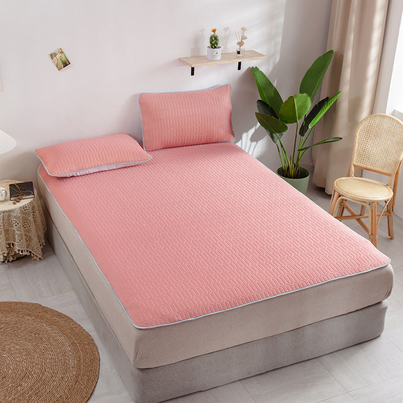 KTX-171859 Latex Summer Mat Set - 3 Folding Pieces (90x120cm, 120x200cm, 150x200cm, 180x200cm) with Pillow Cases