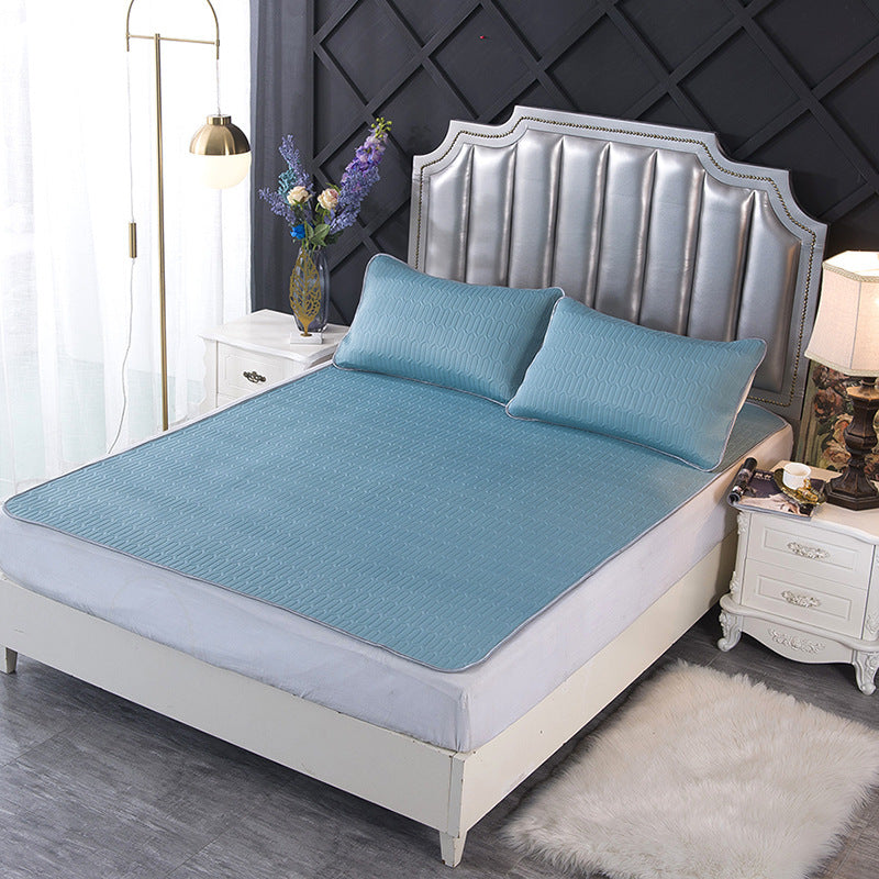 KTX-171859 Latex Summer Mat Set - 3 Folding Pieces (90x120cm, 120x200cm, 150x200cm, 180x200cm) with Pillow Cases