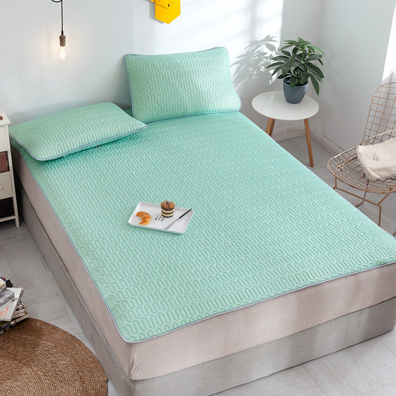 KTX-171859 Latex Summer Mat Set - 3 Folding Pieces (90x120cm, 120x200cm, 150x200cm, 180x200cm) with Pillow Cases