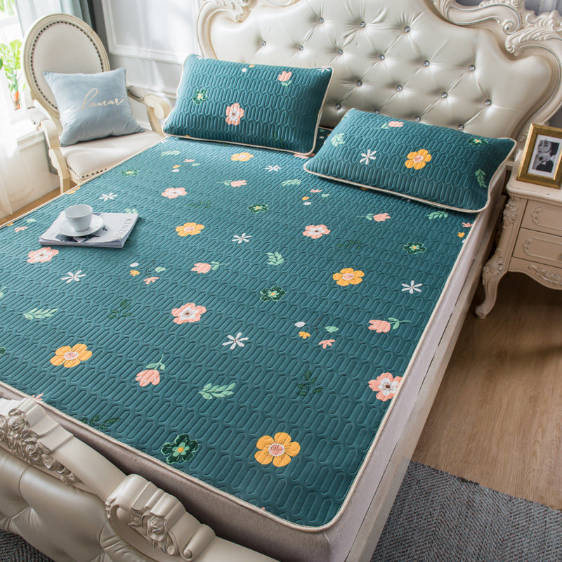 KTX-171859 Latex Summer Mat Set - 3 Folding Pieces (90x120cm, 120x200cm, 150x200cm, 180x200cm) with Pillow Cases