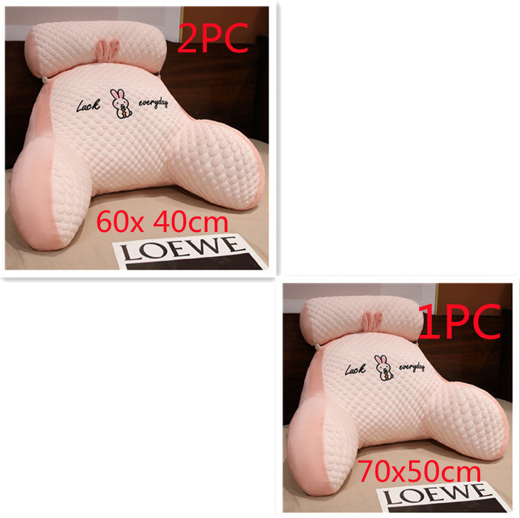 KTX-172499 Ergonomic Triangle Reading Cushion with Detachable Cover and Soft Support for Back and Lumbar