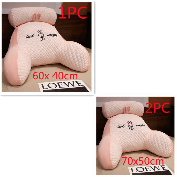 KTX-172499 Ergonomic Triangle Reading Cushion with Detachable Cover and Soft Support for Back and Lumbar