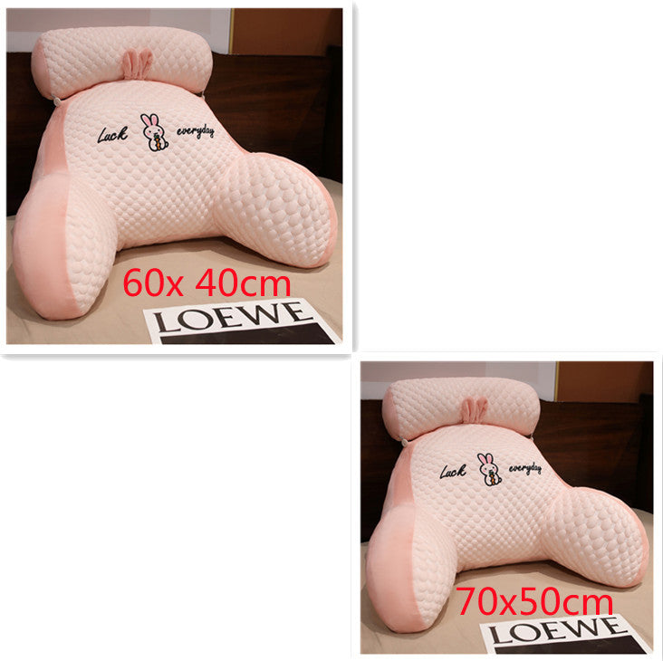 KTX-172499 Ergonomic Triangle Reading Cushion with Detachable Cover and Soft Support for Back and Lumbar