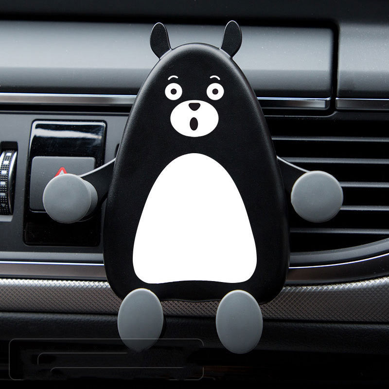 KTX-172755 Creative Cartoon Car Air Outlet Phone Holder - Universal Gravity Support Frame for All Phone Models