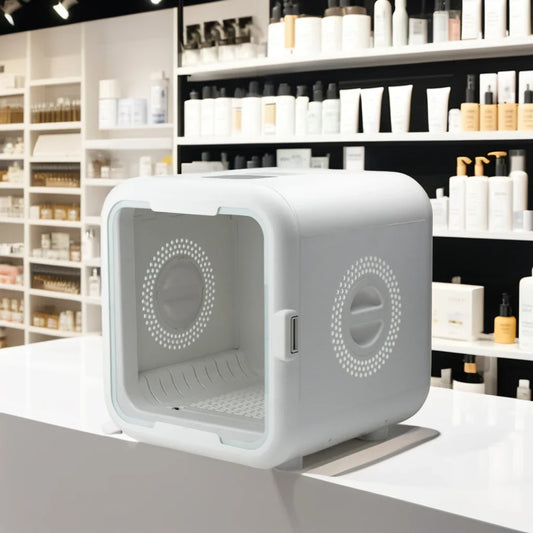 KTX-172947 Automatic Low Noise Pet Hair Dryer for Dogs and Cats - White, 110-240V, 43x47x47CM