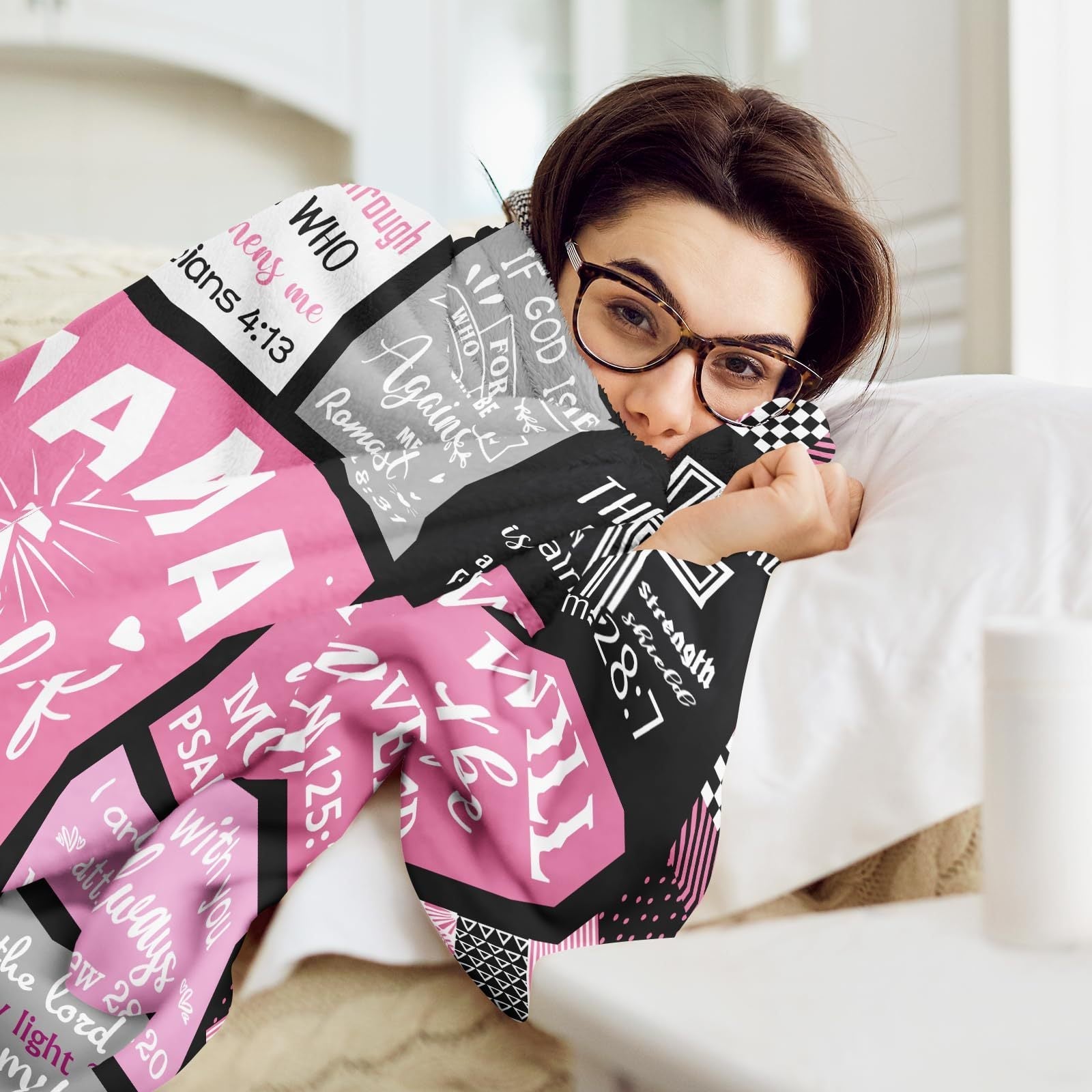 KTX-173523 Cozy Striped Polyester Fiber Blanket - Available in Multiple Sizes for All Seasons