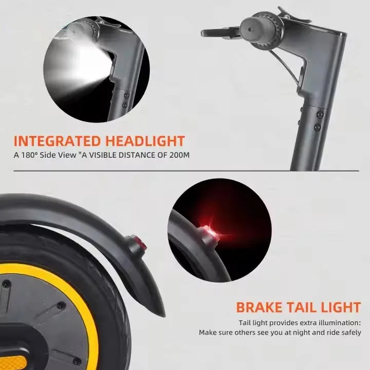 KTX-173715 500W Electric Foldable Scooter - 36V 15Ah, 35-40km Range, Waterproof, Bluetooth Control, Lightweight