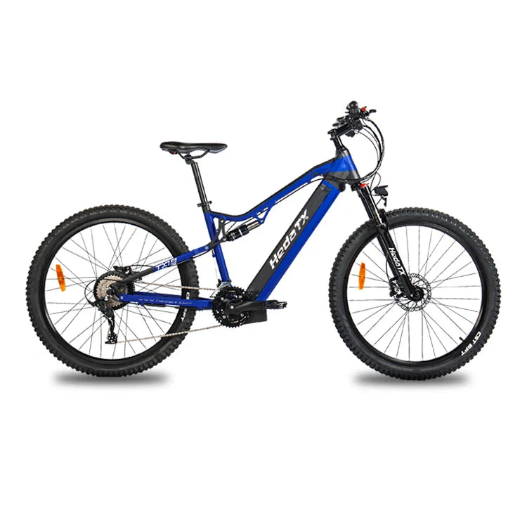 KTX-174163 48V 500W Electric City Bike with 15Ah Lithium Battery, 27-Speed Fat Tire Mountain E-Bike
