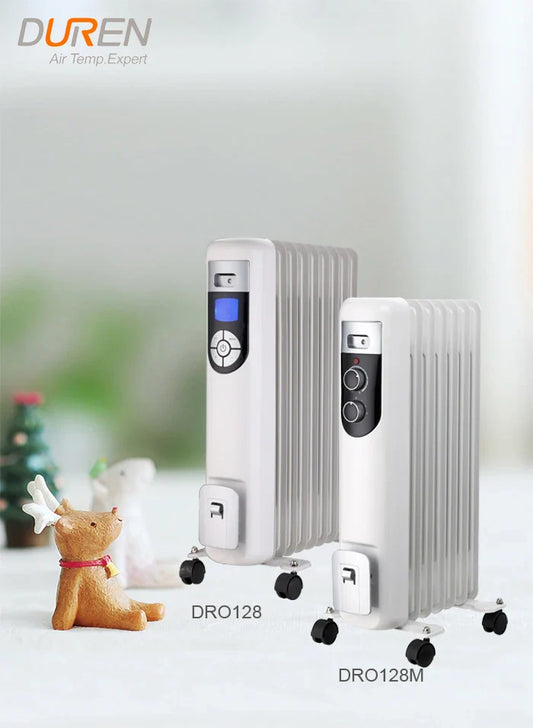 KTX-175763 Oil Filled Radiator Heater with Adjustable Thermostat and 24-Hour Timer - 5 to 13 Fins Options