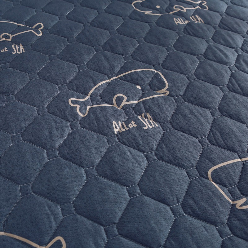 KTX-176979 Thick Quilted Floral and Plant Pattern Bedspread and Bed Skirt Set in Various Styles