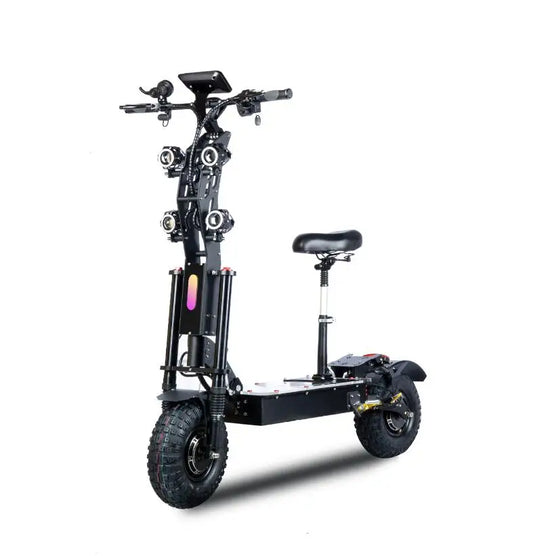 KTX-179475 High Power 72V 10000W Electric Scooter with Dual Motors and 14-Inch Off-Road Tires, Max Speed 120km/h
