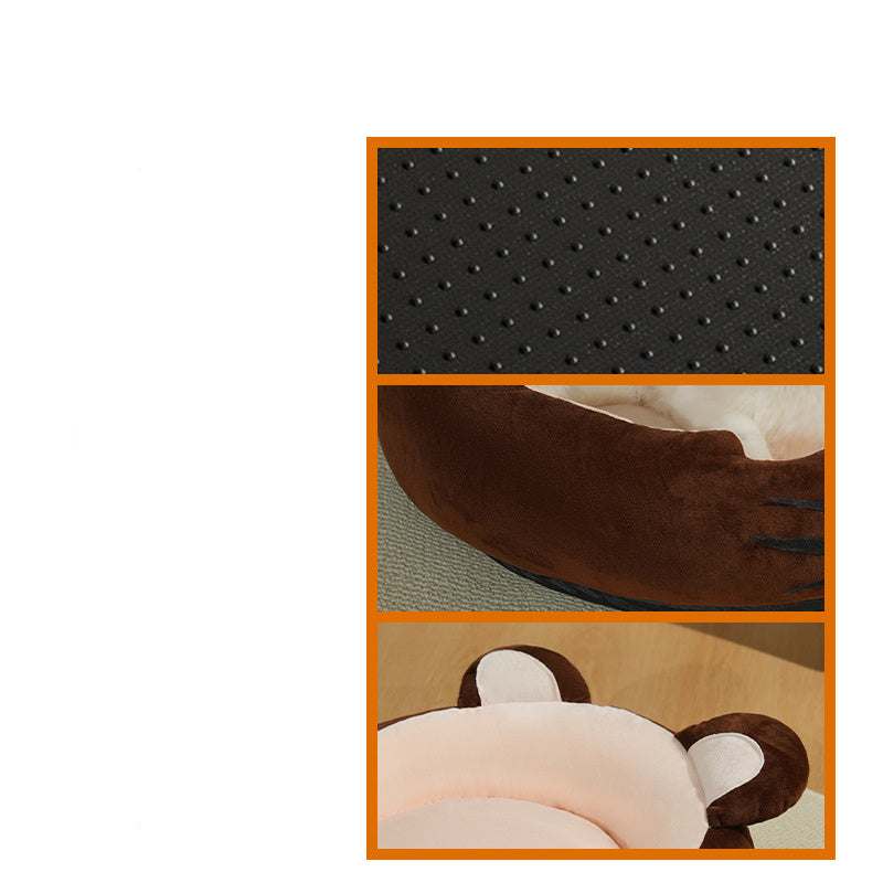 KTX-179731 Lamb Wool Kennel Soft Pad with PP Cotton for Warm and Calming Pet Comfort