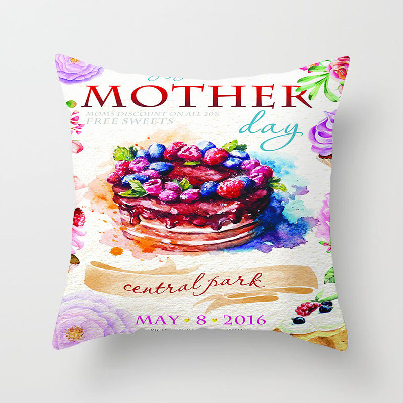 KTX-180499 Peach Skin Cushion Cover with PP Cotton Filling - 45x45cm Pillowcase
