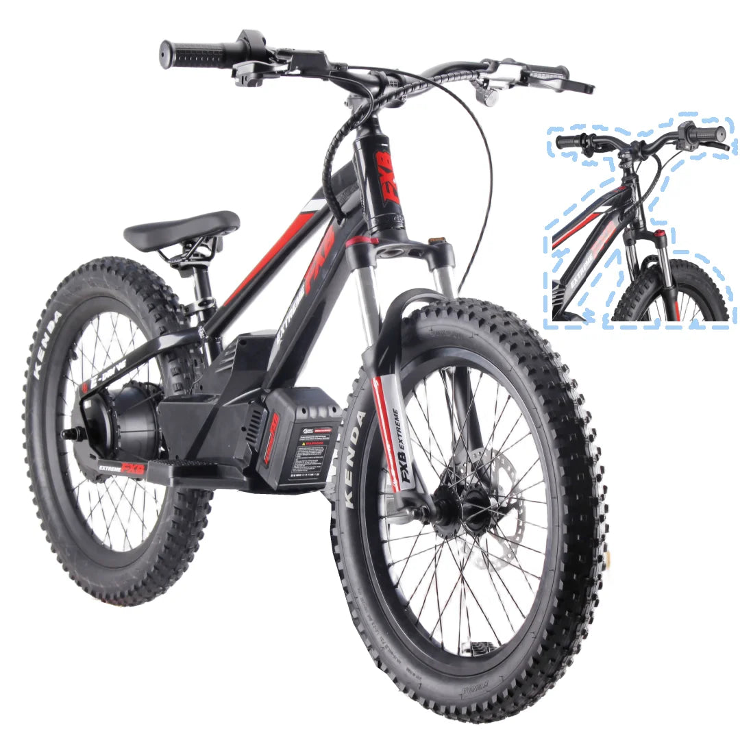 KTX-182163 20 Inch Electric Balance Bike for Kids 5-12 Years Old, 800W Power, 3 Speed, Aluminum Alloy Frame, Lithium Battery Powered