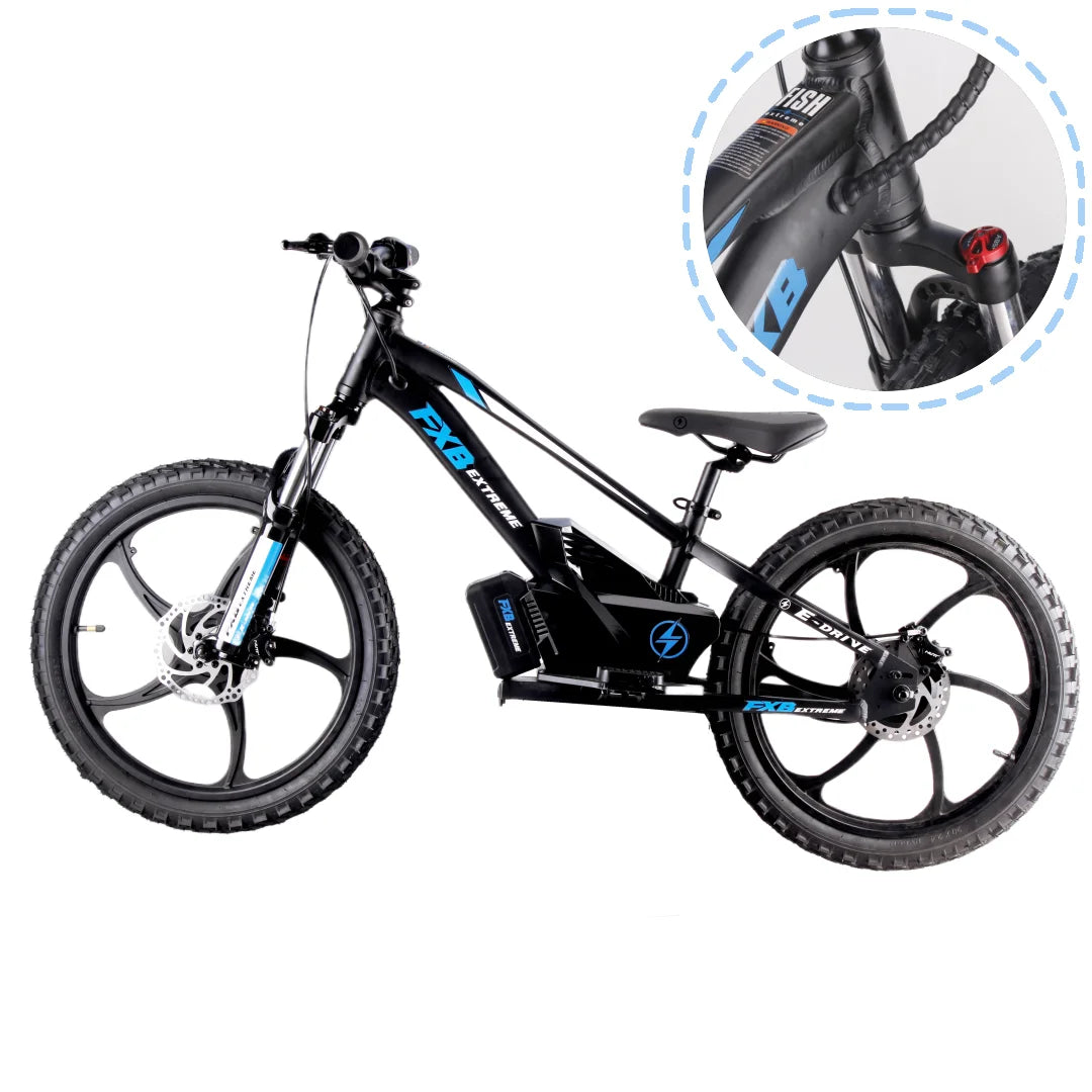 KTX-182163 20 Inch Electric Balance Bike for Kids 5-12 Years Old, 800W Power, 3 Speed, Aluminum Alloy Frame, Lithium Battery Powered