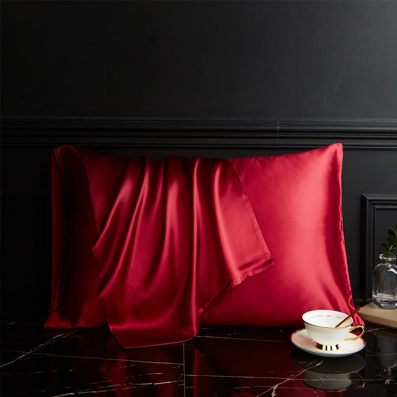 KTX-182227 Pure Mulberry Silk Pillowcase in Multiple Colors - Elegant and Soft Texture