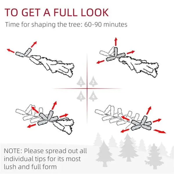 KTX-182355 9ft Artificial Christmas Tree for Holiday Decoration - Model D0100HAYF17D0102HQN6KW