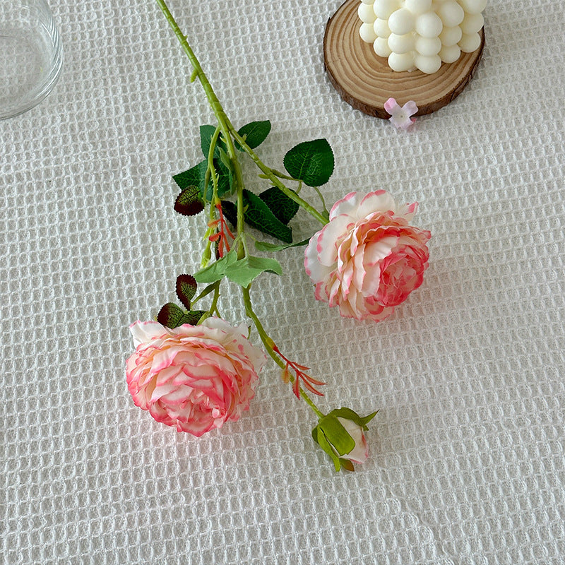 KTX-182675 Silk Pink Peony Artificial Flower for Home Decor and Wedding Arrangements