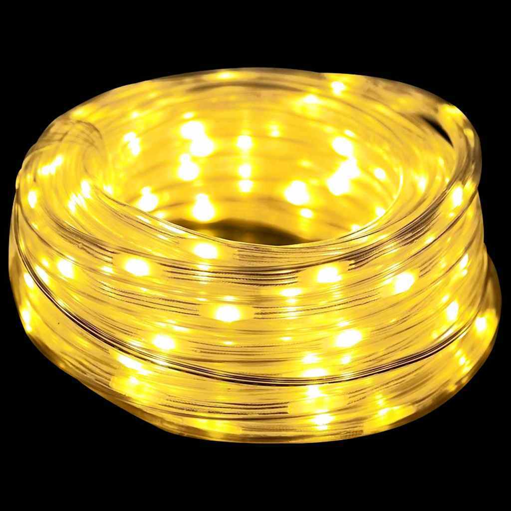 KTX-183699 Warm White LED Light Rope Tube with 2400 LEDs, 100 m Flexible PVC for Indoor and Outdoor Decoration