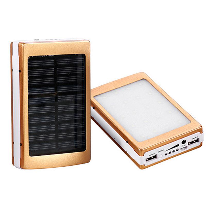 KTX-183955 Solar-Powered Camping Lamp and Mobile Power Bank with Aluminum Alloy Shell