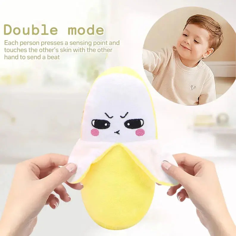KTX-184147 Inductive Beat Music Banana Plush Toy – Soft Stuffed Animal for Babies and Toddlers, Educational Learning Fun