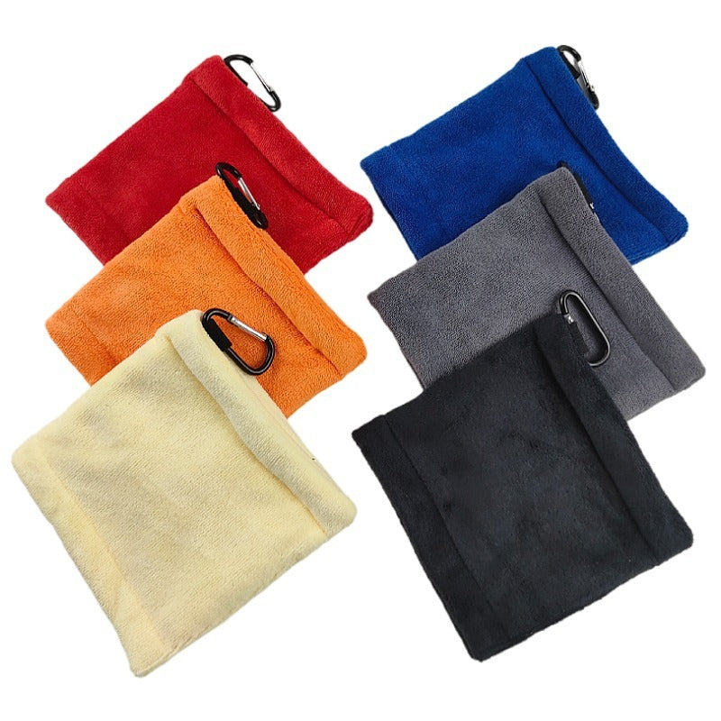 KTX-184467 Golf Cleaning Brush and Microfiber Towel Set - Multiple Color Options Available