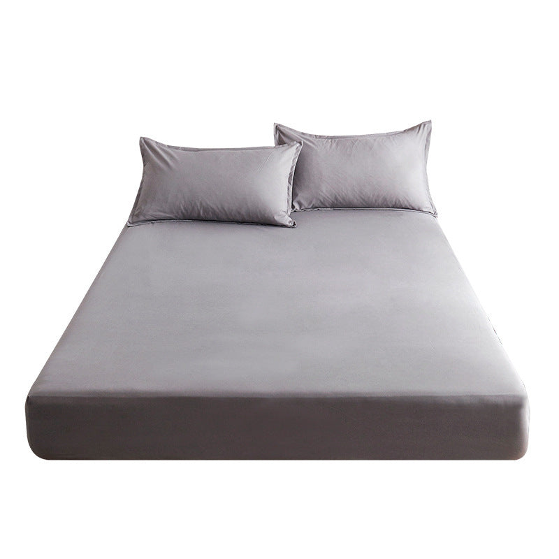 KTX-184851 Pure Cotton Fitted Sheet Non-Slip Bedspread for Standard and Thin Mattresses