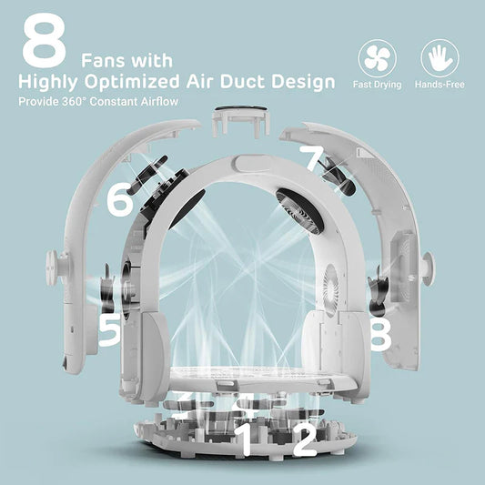 KTX-185299 Portable Hands-Free Pet Hair Dryer for Small and Medium Dogs and Cats - 500W Eco-Friendly Dryer Box