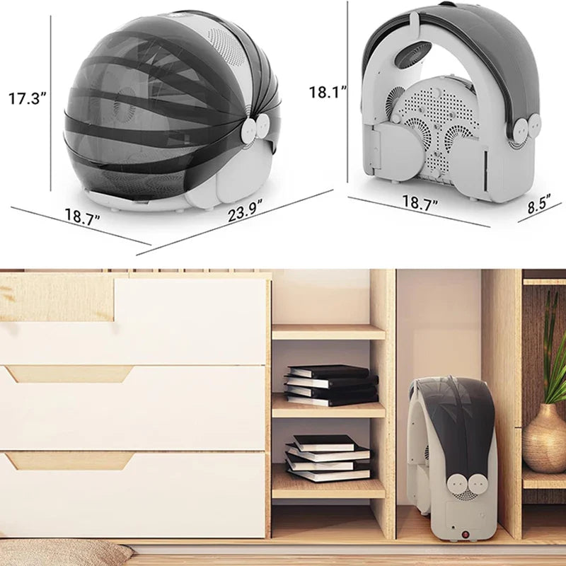 KTX-185299 Portable Hands-Free Pet Hair Dryer for Small and Medium Dogs and Cats - 500W Eco-Friendly Dryer Box