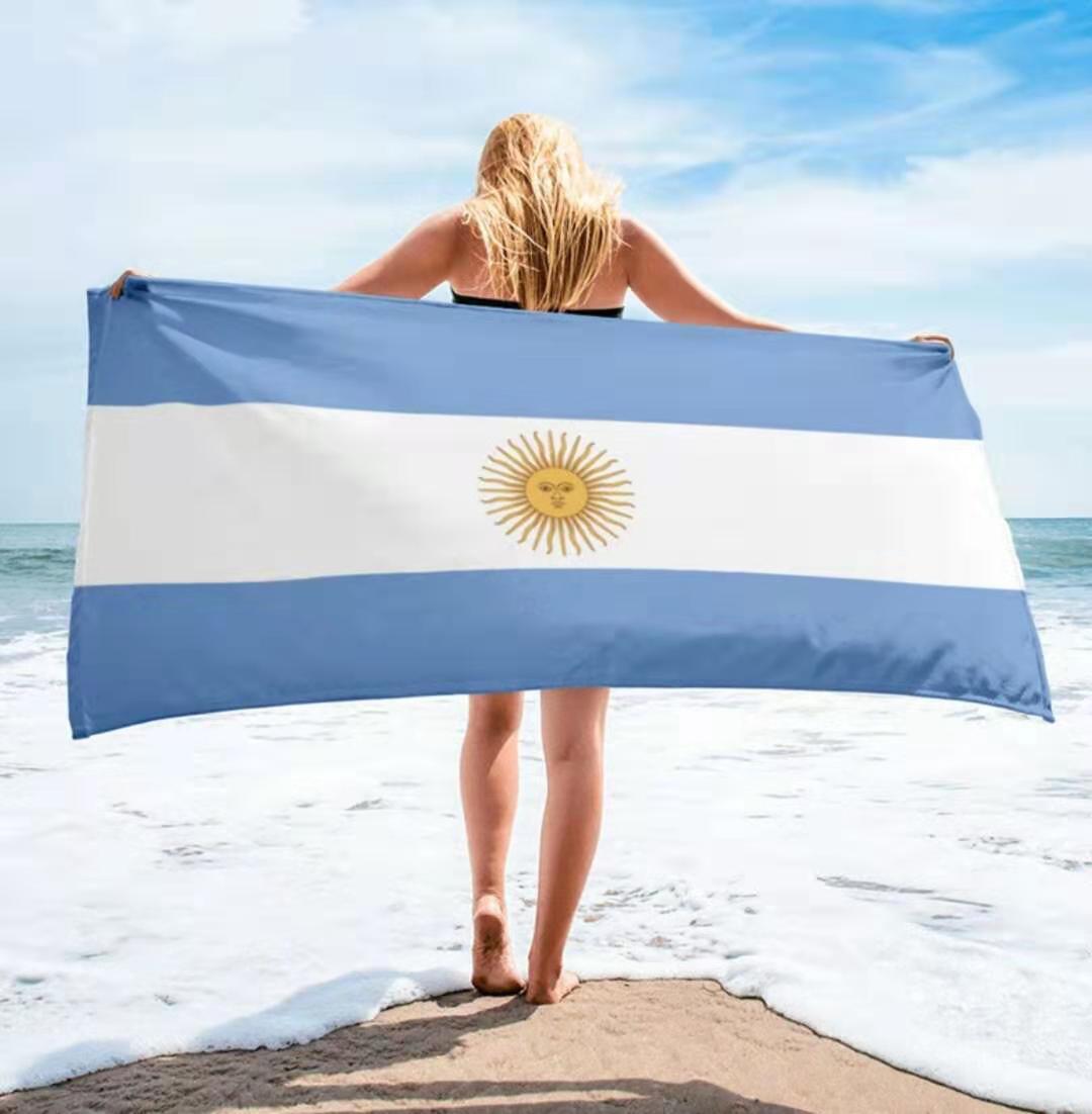 KTX-185619 Striped Microfiber Wind Beach Towel - Lightweight and Quick-Drying for Ultimate Comfort