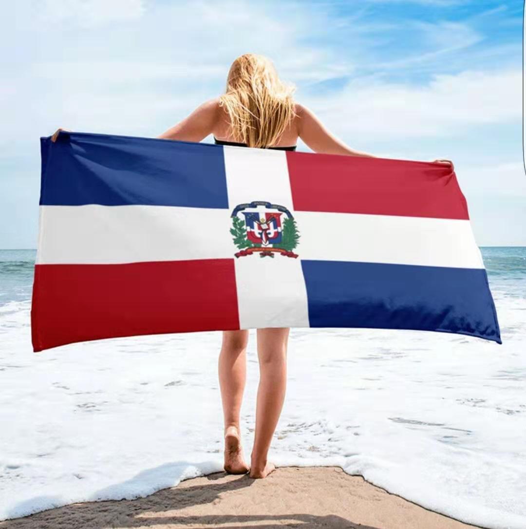 KTX-185619 Striped Microfiber Wind Beach Towel - Lightweight and Quick-Drying for Ultimate Comfort