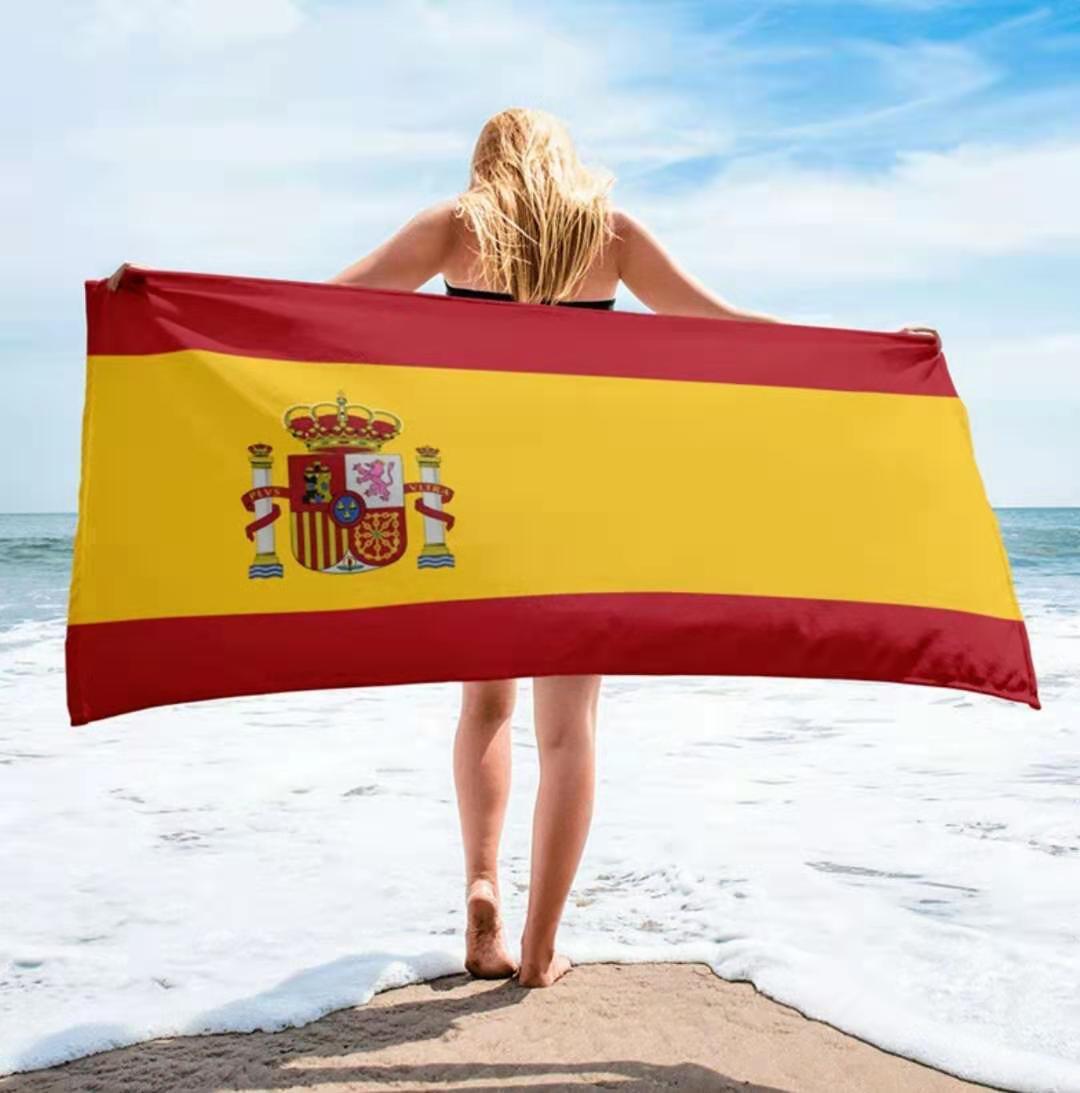 KTX-185619 Striped Microfiber Wind Beach Towel - Lightweight and Quick-Drying for Ultimate Comfort