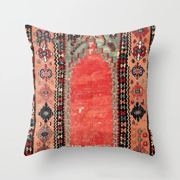 KTX-186003 Indian Bohemian Nordic Super Soft Velvet Lumbar Pillow - Multiple Sizes Available