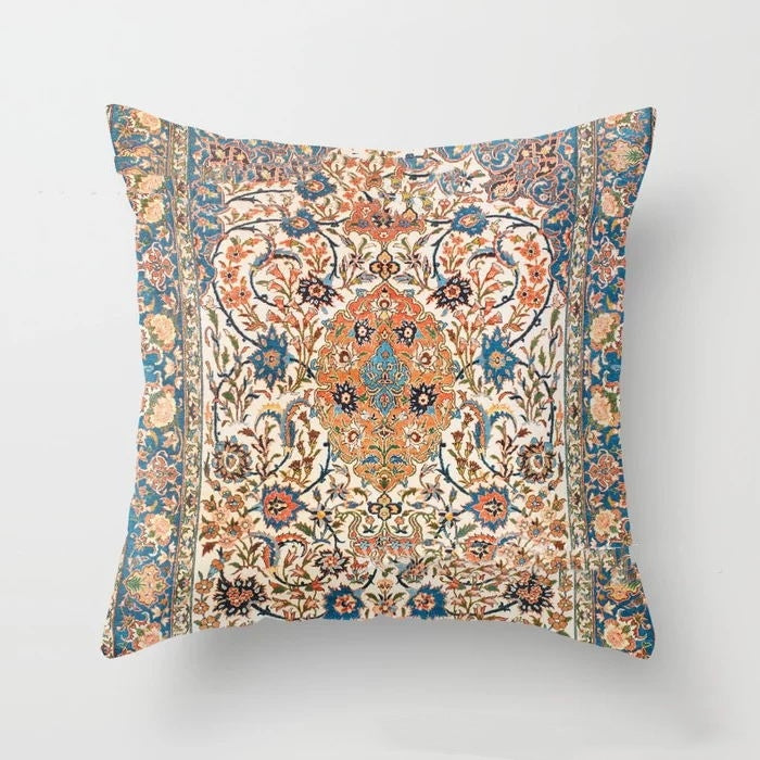 KTX-186003 Indian Bohemian Nordic Super Soft Velvet Lumbar Pillow - Multiple Sizes Available