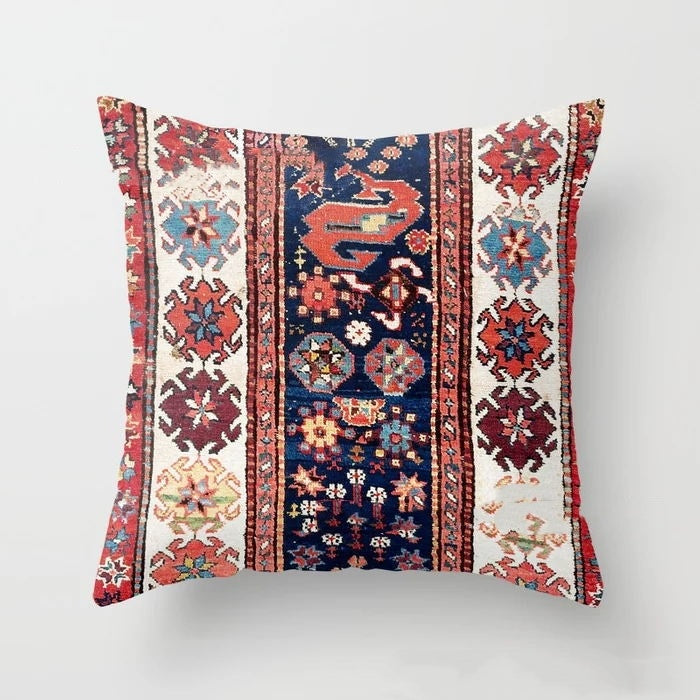 KTX-186003 Indian Bohemian Nordic Super Soft Velvet Lumbar Pillow - Multiple Sizes Available
