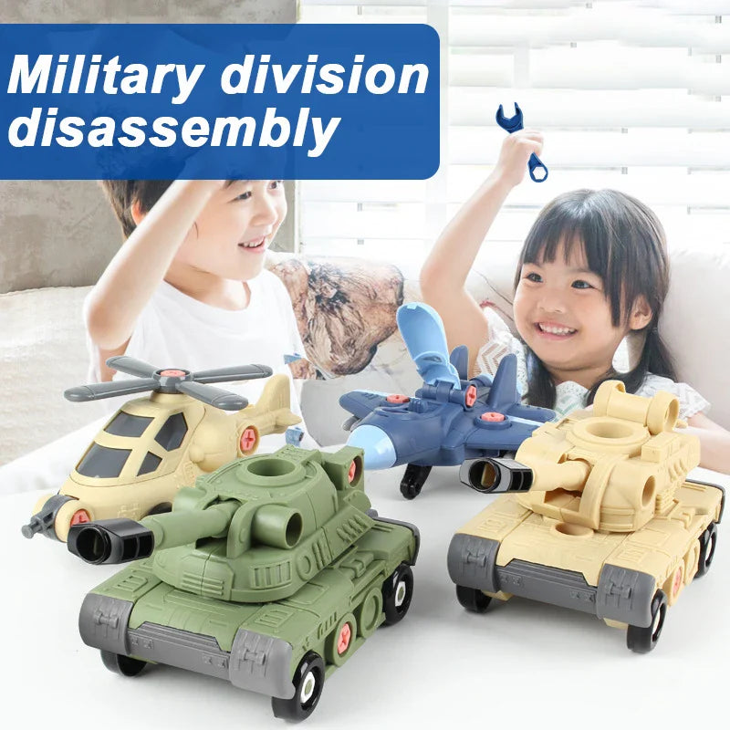 KTX-186451 DIY Airplane Assembly Model Set for Children - Educational STEM Building Block Toy, Ages 3+